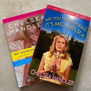 Chelsea Handler books (set of 2) My Horizontal Life Are You There Vodka?